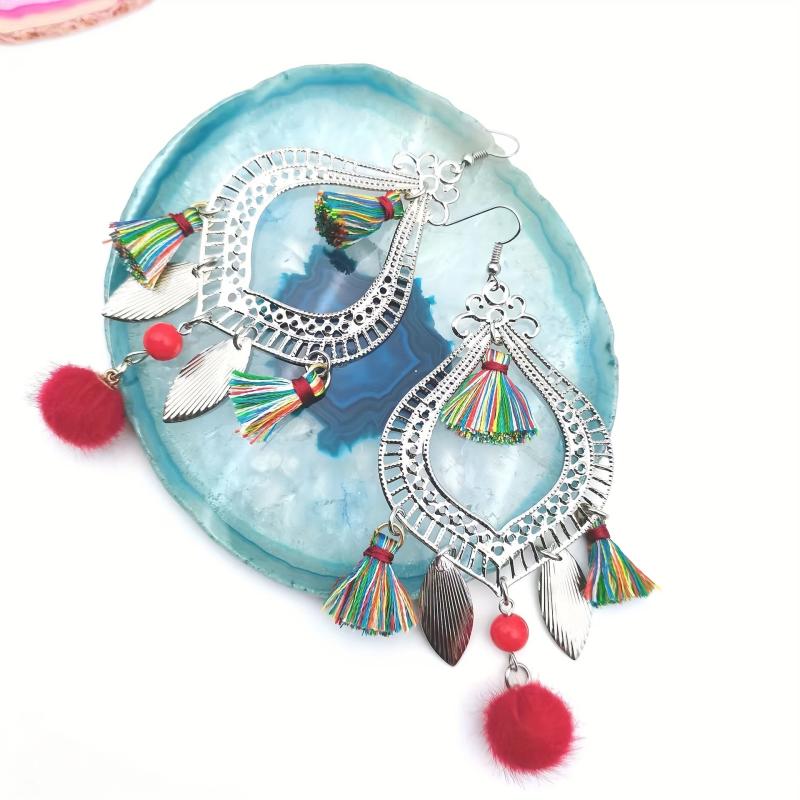 Retro Ethnic Style Tassel Earrings