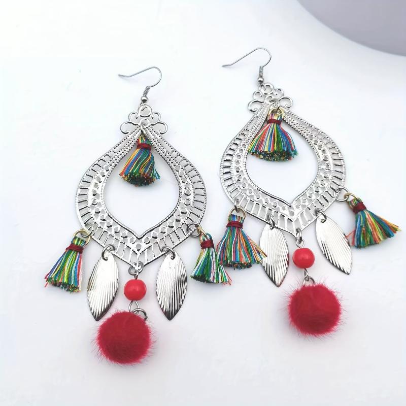 Retro Ethnic Style Tassel Earrings