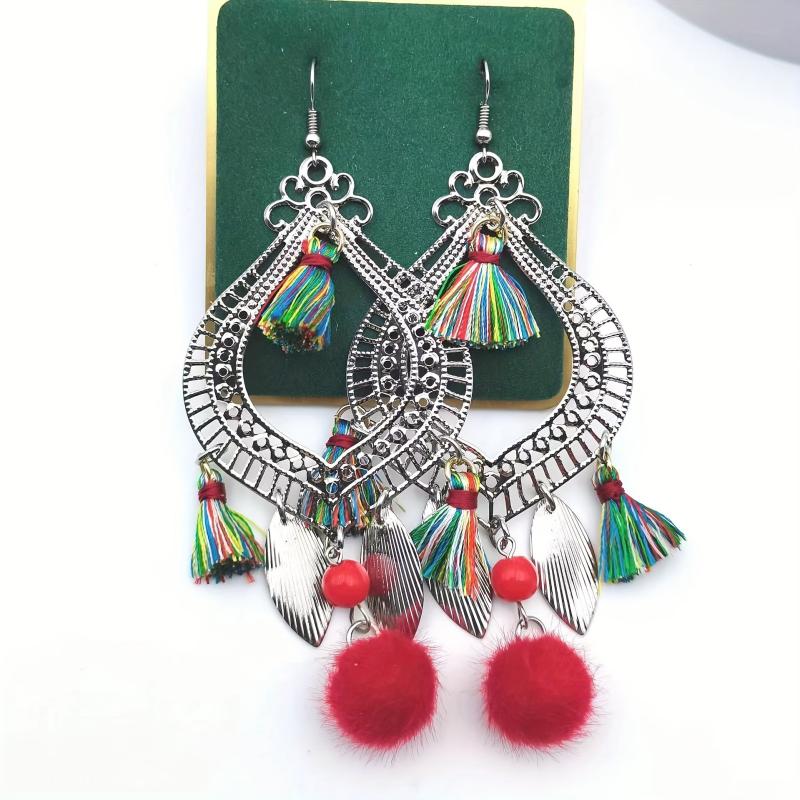 Retro Ethnic Style Tassel Earrings
