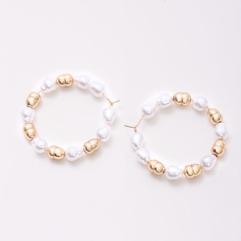 6pcs Pearl Flower Earrings Set For Girlfriend