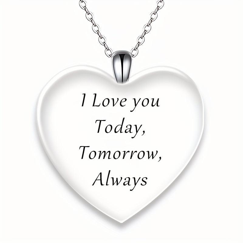 Vintage Heart shaped Pendant Necklace Toy For Kids Daughters