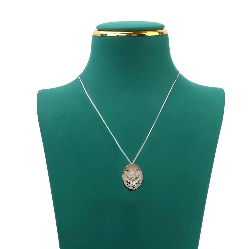Love Vow Circular Pendant Necklace Jewelry
