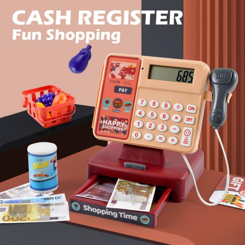 Kids Cash Register with Scanner and Credit Card