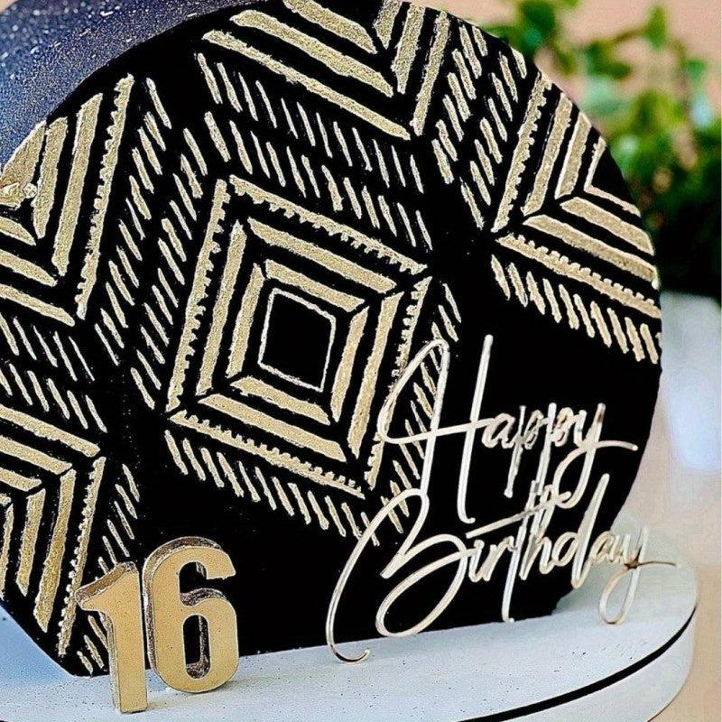 Birthday Cake Inserts for Decorating Party Cake & Dessert Table
