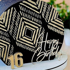 Birthday Cake Inserts for Decorating Party Cake & Dessert Table