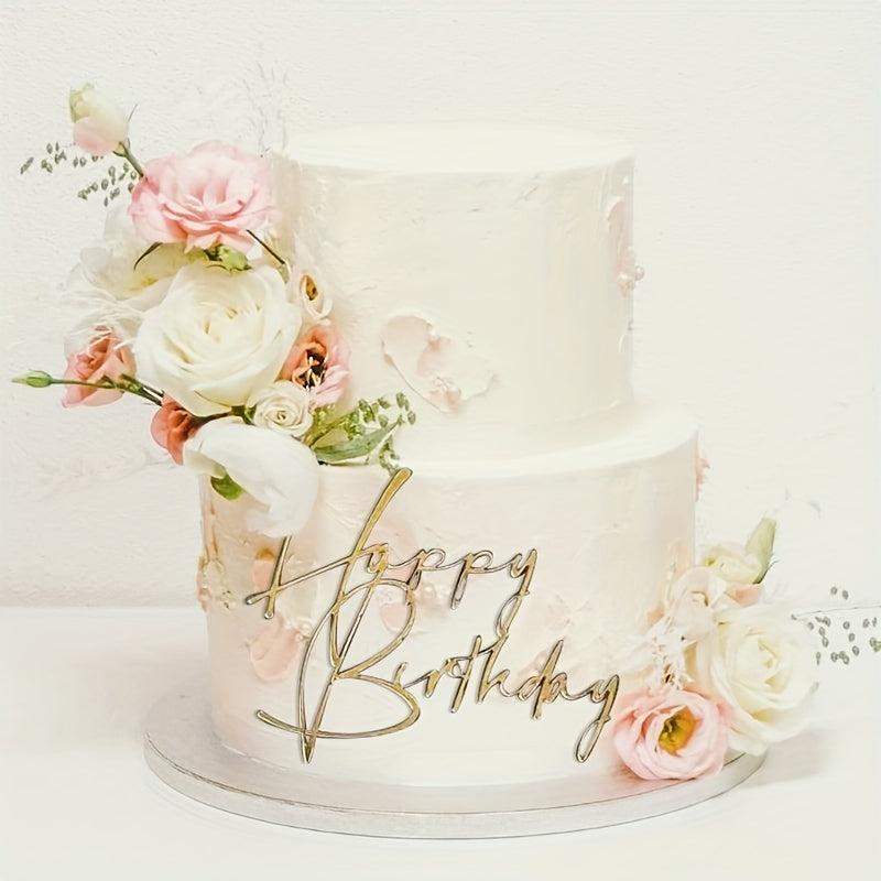 Birthday Cake Inserts for Decorating Party Cake & Dessert Table