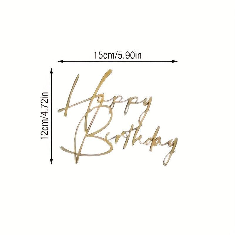 Birthday Cake Inserts for Decorating Party Cake & Dessert Table