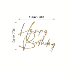 Birthday Cake Inserts for Decorating Party Cake & Dessert Table