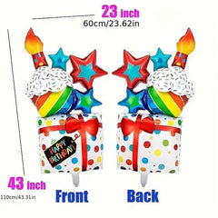 1pcs Large Cake Foil Balloons Birthday Party Decor Baby Shower Supplies