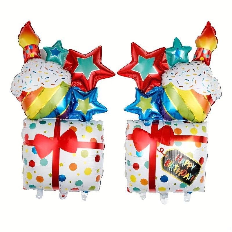 1pcs Large Cake Foil Balloons Birthday Party Decor Baby Shower Supplies