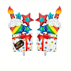 1pcs Large Cake Foil Balloons Birthday Party Decor Baby Shower Supplies