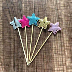 20pcs Star Cake Topper Decoration for Birthday Party