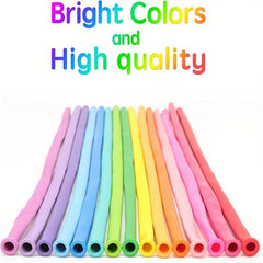 60pcs Long Strip Balloons Brighten Any Occasion Rainbow Latex Magic Balloons