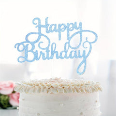 Glitter Cake Topper & Photo Booth Props Set