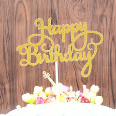 Glitter Cake Topper & Photo Booth Props Set