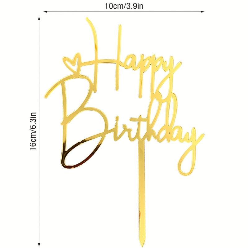 Glitter Cake Topper & Photo Booth Props Set