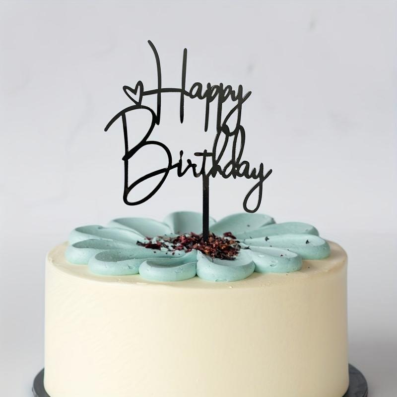 Glitter Cake Topper & Photo Booth Props Set