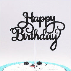 Glitter Cake Topper & Photo Booth Props Set
