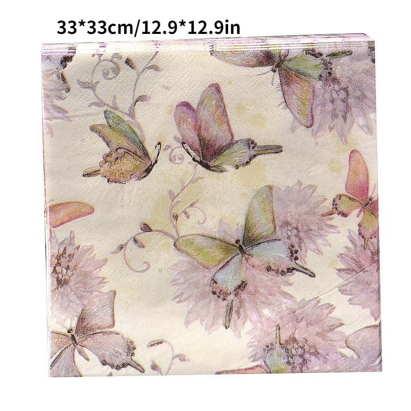 20 Piece Purple Butterfly Party Tissue Set for Events & Celebrations