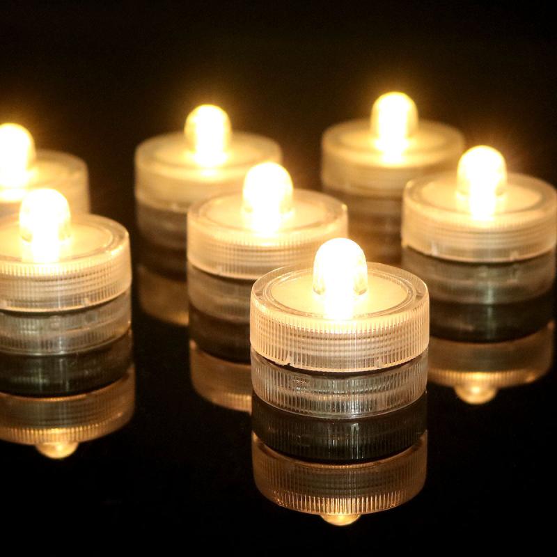 Submersible LED Lights Waterproof Tea Lights Submersible Pool Lights