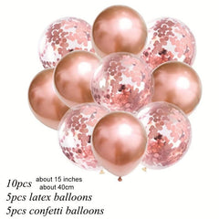 10pcs Colorful Sequin Balloons Set Holiday Decoration Balloons