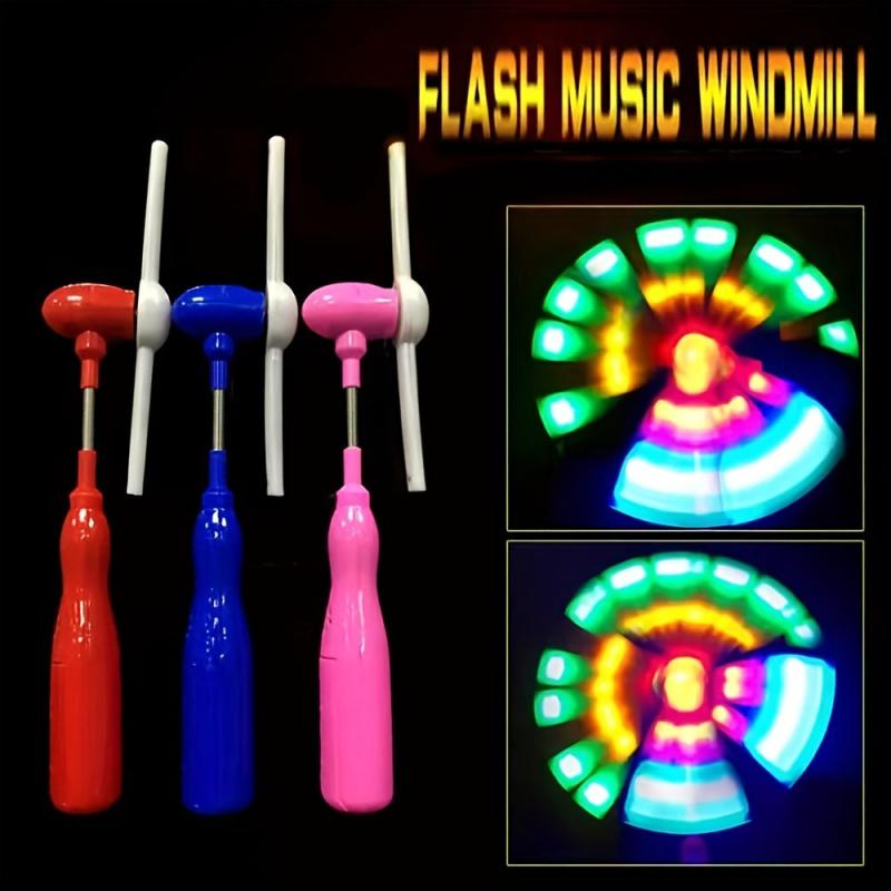 Musical Pinwheel Light LED And Musical Rainbow Rotating Pinwheel