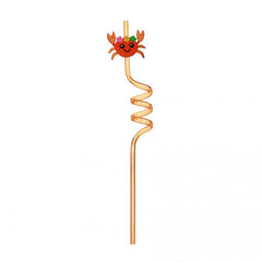 8 Piece Ocean Series Shark Jellyfish Bend Straw Party Favors