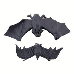 3pcs Halloween Spooky Bat Toy Rubber Bat Pendants