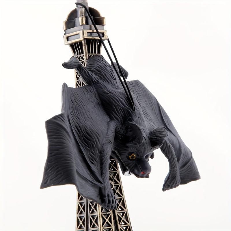 3pcs Halloween Spooky Bat Toy Rubber Bat Pendants