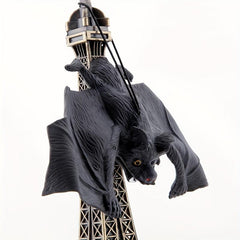 3pcs Halloween Spooky Bat Toy Rubber Bat Pendants