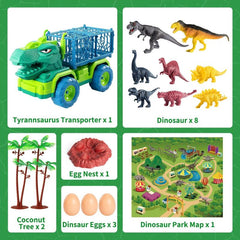 Jurassic Adventure Dino Set with Truck, Eggs & Play Mat