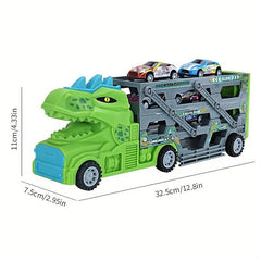 Dinosaur Storage Container Alloy Car Engineering Car Deformation Truck