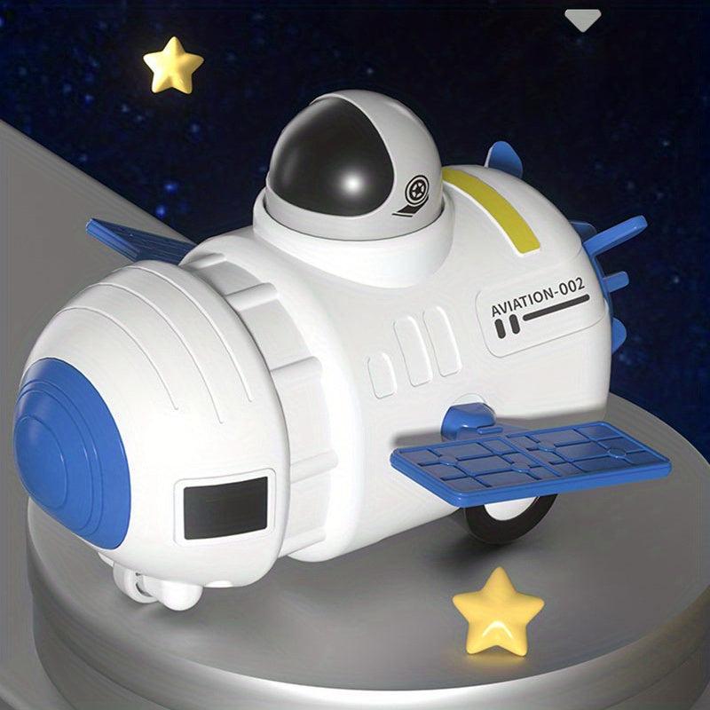 Space Toys Press Toy Car Spaceman Spaceship Pull Back Inertial Car