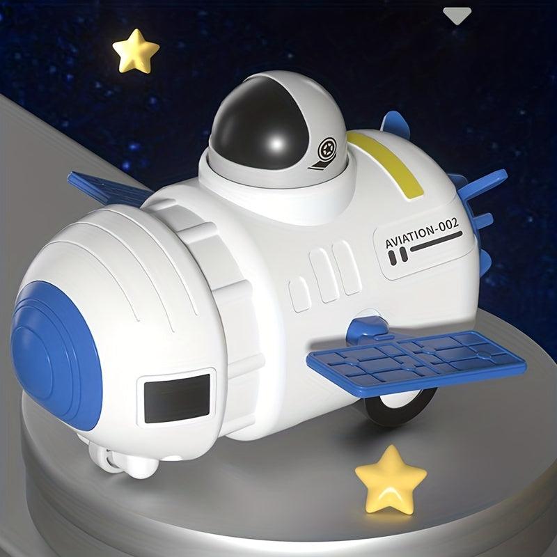 Space Toys Press Toy Car Spaceman Spaceship Pull Back Inertial Car
