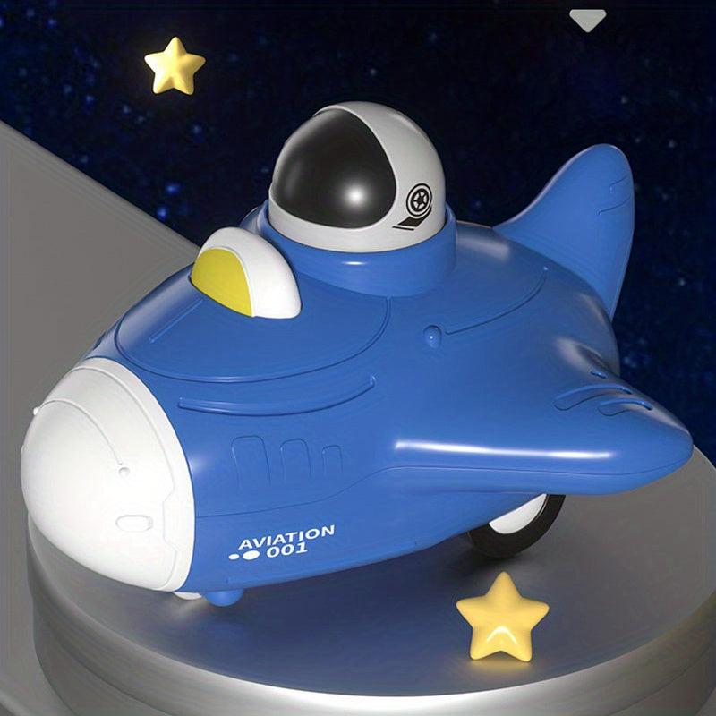 Space Toys Press Toy Car Spaceman Spaceship Pull Back Inertial Car