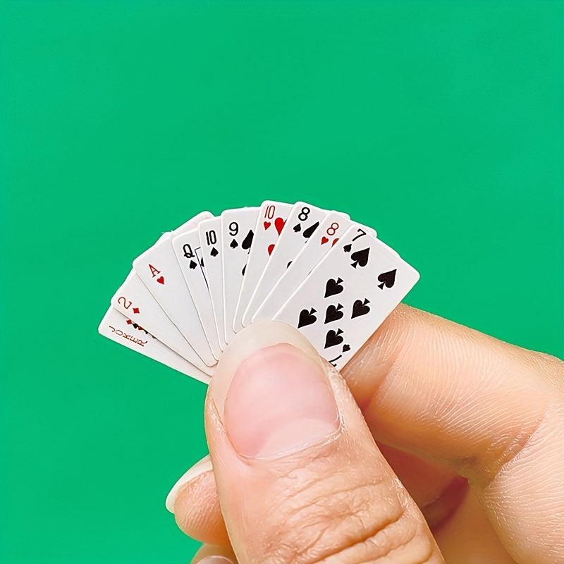 3pcs Mini Poker Adult Game Portable Travel Poker