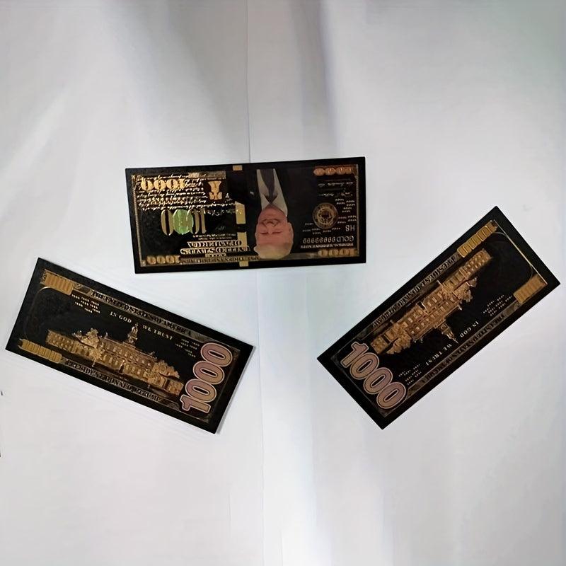 1000 Double Sided Banknote Collection & Foil Currency