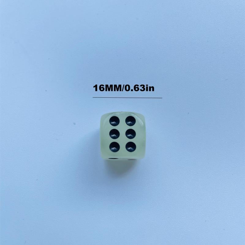 16pcs Luminous Dice Set 14-16mm Nightclub Bar KTV Entertainment