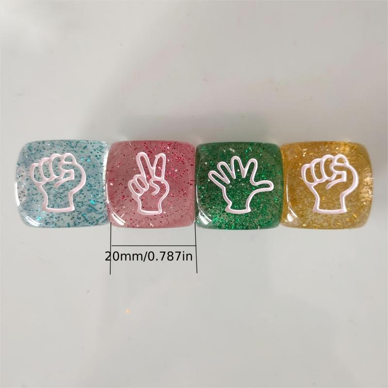 4pcs 20mm Drinking Dice Set for Fun Board Games