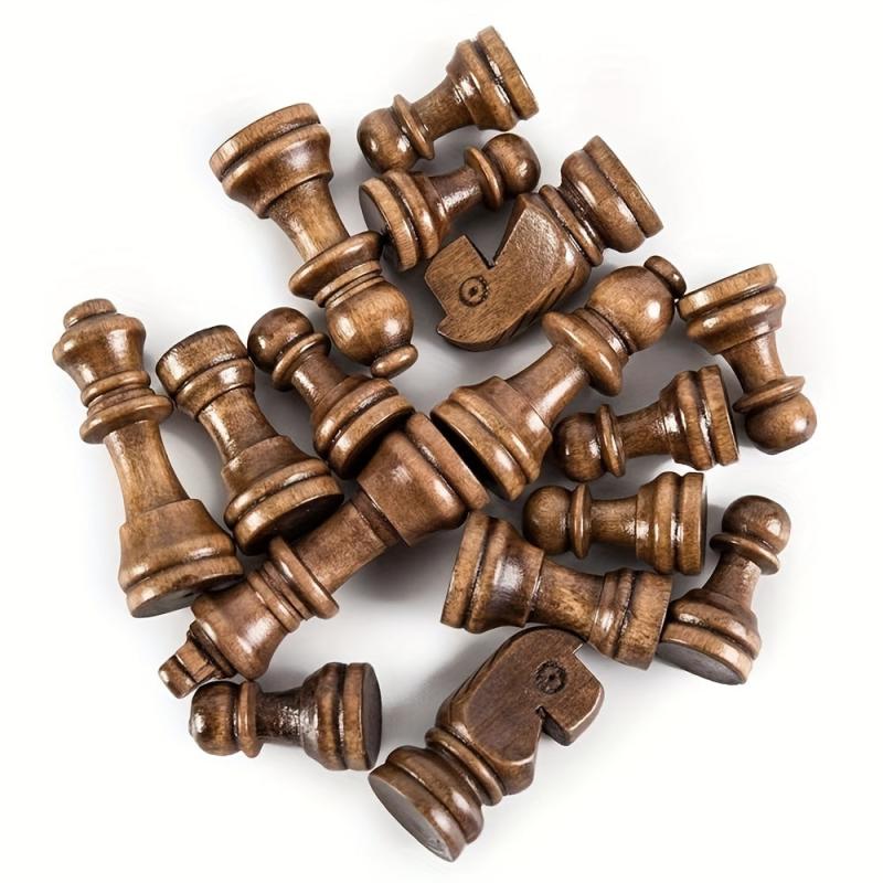 3-in-1 Solid Wood High Chess Foldable Puzzle Board Game Toys
