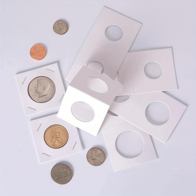 300 Cardboard Coin Clips for Collection Storage