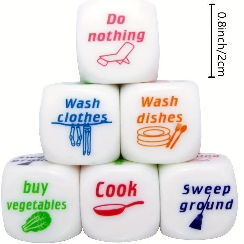 2pcs Housework Dice for Couples Fun Game