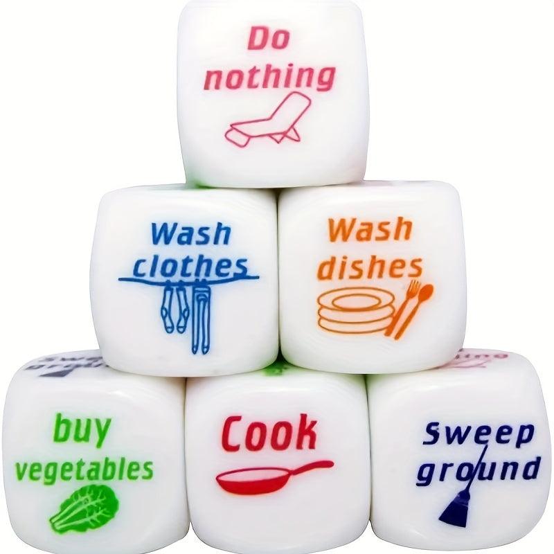 2pcs Housework Dice for Couples Fun Game