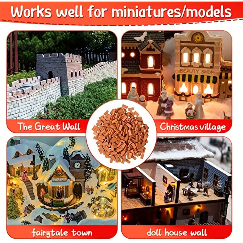 100pcs Mini Model Brick Block Dollhouse Toy Accessories