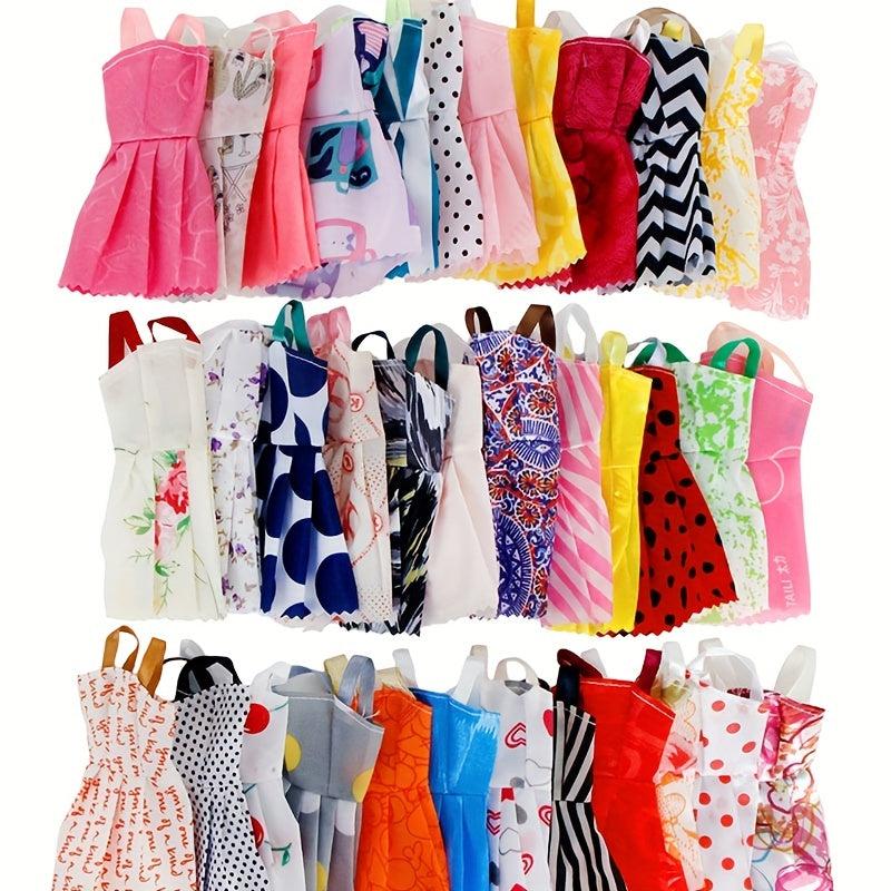 10-Piece Stylish Dress & Accessories Set - Ideal Gift for Girls