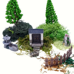 Forest Green Reindeer Moss Lichen 50g 1.76oz for Fairy Tale Garden
