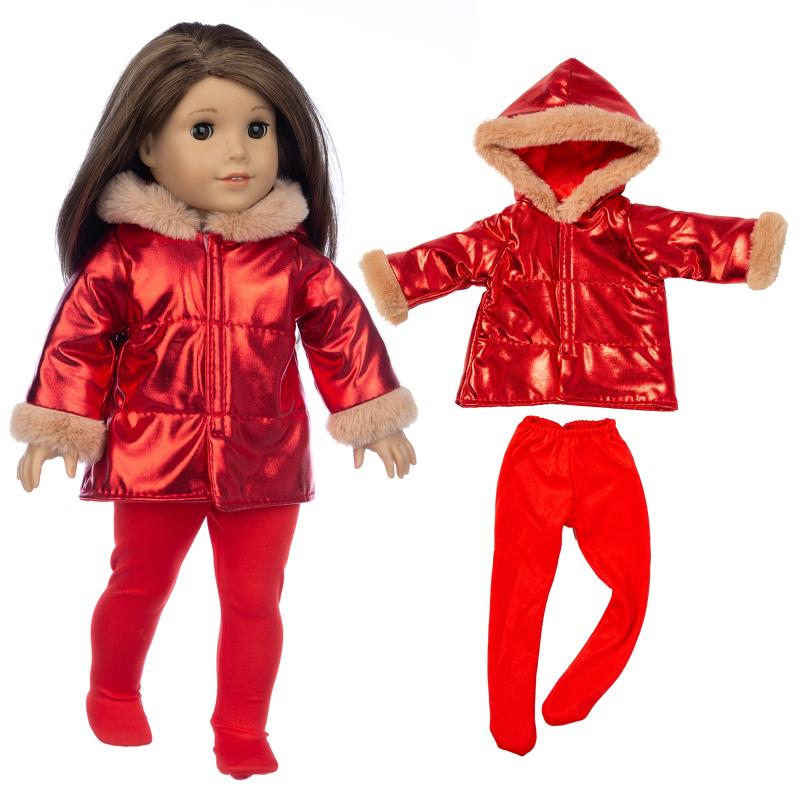 American Girl Doll Clothes Set - Down Jacket Pants Doll Clothes - Christmas Gift