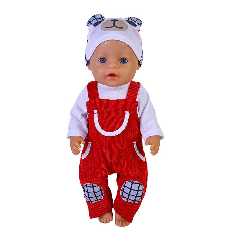 18'' Doll Clothes Bib Hat Girl Clothes Christmas Gift Holiday Not Included Doll