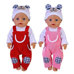 18'' Doll Clothes Bib Hat Girl Clothes Christmas Gift Holiday Not Included Doll