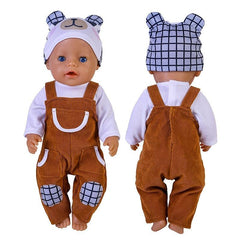 18'' Doll Clothes Bib Hat Girl Clothes Christmas Gift Holiday Not Included Doll